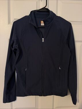 Lucy  Navy Zip-Up Jacket